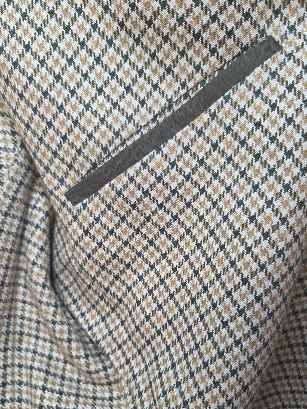 Boglioli K Jacket Houndstooth Beige Size 38R Two-Button Blazer
